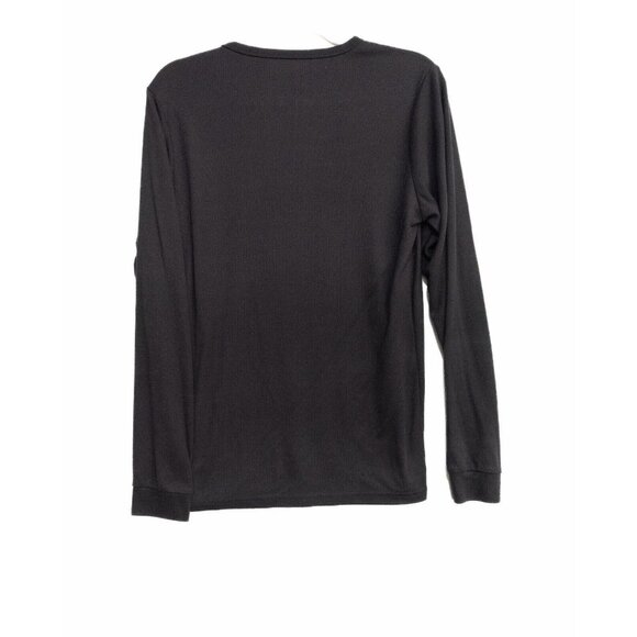 Heat Core Mens Black Polyester Sweater Crew Neck Pullover Casual Long Sleeve M - Picture 3 of 8